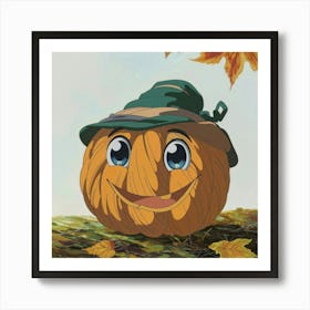 Pumpkin Hat 4 Art Print