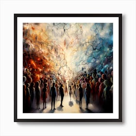 'The Crowd' 1 Art Print