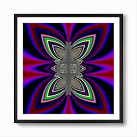 Abstract Artwork Fractal Background Pattern Art Print