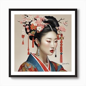 Geisha 1 Art Print