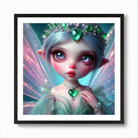 Emeraid Princess Art Print