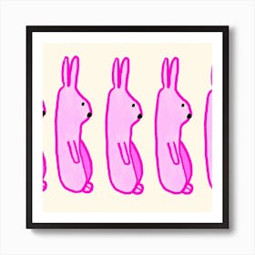 Marching Rabbit 🐇 Art Print