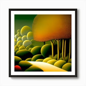 Tree In The Forest Art Print