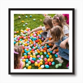 Easter Egg Hunt 3 Art Print