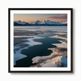 Default Create Unique Design Of Alaskan Lakes 1 Art Print