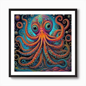 Mystic Cephalopod 1 Art Print