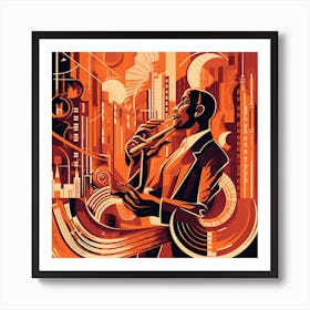 Jazz Musician 2 Art Print