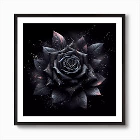 Black Rose 1 Art Print