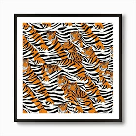 Tiger Pattern Art Print