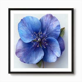 Blue Flower 5 Poster