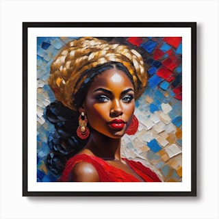 Queen Print - Art African Fy RoseBlunts 1 by
