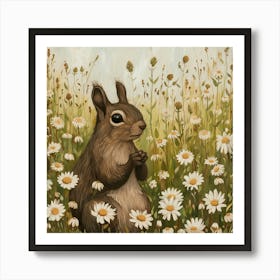 Squirrel Fairycore Painting 3 Art Print