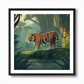 Tiger In The Jungle 32 Art Print