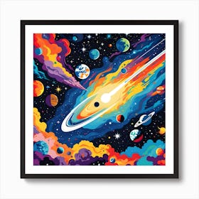 OUTER SPACE 1 Art Print