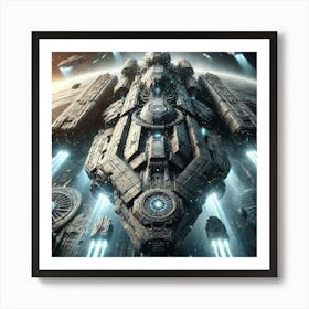 Heavy Armor Aegis Class Cruiser Converted Art Print