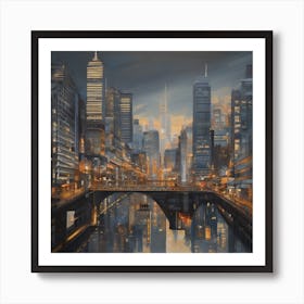 Night In The City Art Print