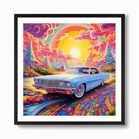 Colorful Car Art Print