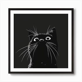 Black Cat Art Print