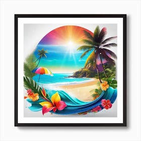 Hawaiian Beach 4 Art Print