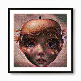 Apple Head Art Print