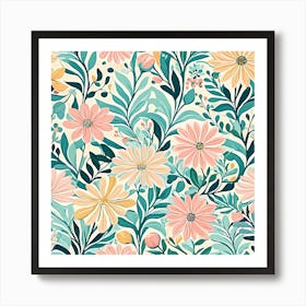 Floral Pattern 38 Art Print