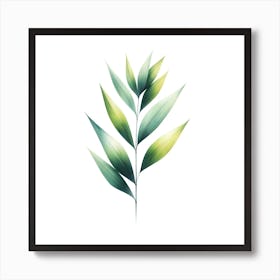 Watercolor Leaf 2 Art Print