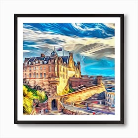 Edinburgh Castle Series 1 Art Print