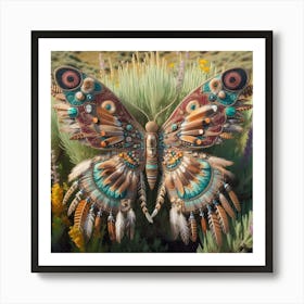 Native American Butterfly Art 2 Art Print