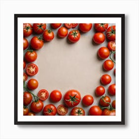 Red Tomatoes In A Circle 1 Art Print