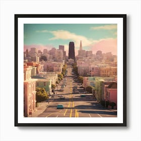 San Francisco Cityscape 12 Art Print