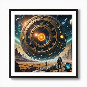 Space time Art Print