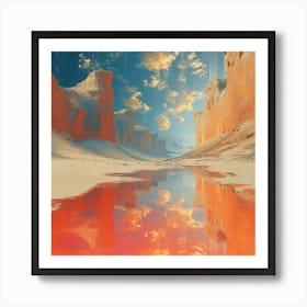 Abstract Desert Landscape Art Print