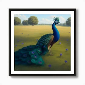 Peacock Art Print