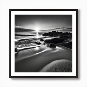 Sunset On The Beach 675 Art Print