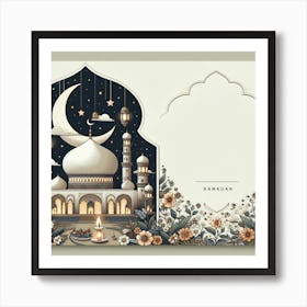 Ramadan Greeting Card 22 Art Print