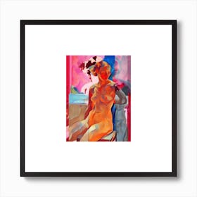 Portrait Of A Nude Woman 1 Art Print