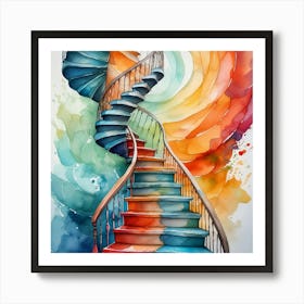 Spiral Staircase 4 Art Print