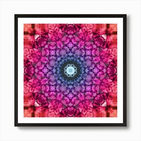 Watercolor Pattern Pink 1 Art Print