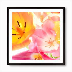 Tulips In A Vase Art Print