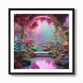 Kaleidoscope Forest Art Print