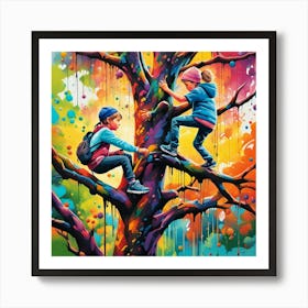 Children In The Tree Affiche