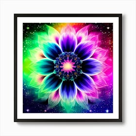 Psychedelic Flower 1 Art Print