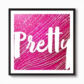 Pretty pink sign Poster