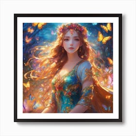 Fairy In The Forest Art Print