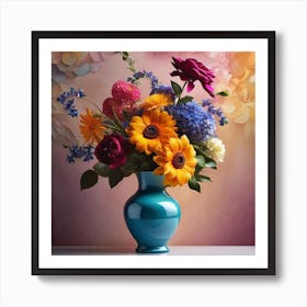 Flowers In A Vase 104 Art Print