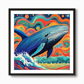 Whale Painting Art Print