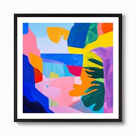 Abstract Travel Collection Ambergris Caye Belize 1 Art Print