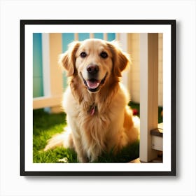 Golden Retriever Dog Poster