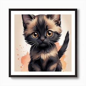 Cute Kitten Art Print