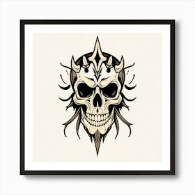 Skull Tattoo Design Art Print